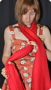 Sunrise Pashmina 100% cashmere shawl, Crimson (#pm-25), diamond weave, ragged fringe